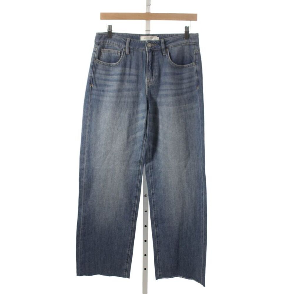 Hidden Womens Wide Leg Jeans Blue Low Rise Size 25